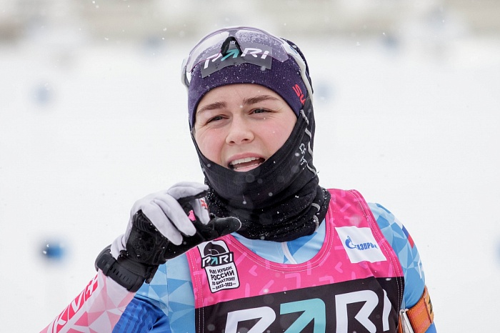 Третий этап PARI-Кубка России по биатлону в Тюмени. Большой масстарт. Женщины