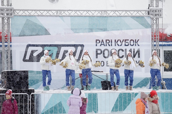 Третий этап PARI-Кубка России по биатлону в Тюмени. Большой масстарт. Женщины