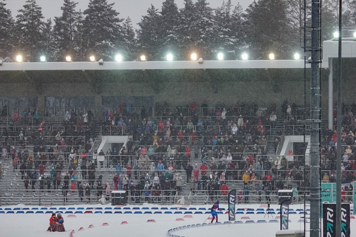 Третий этап PARI-Кубка России по биатлону в Тюмени. Большой масстарт. Женщины