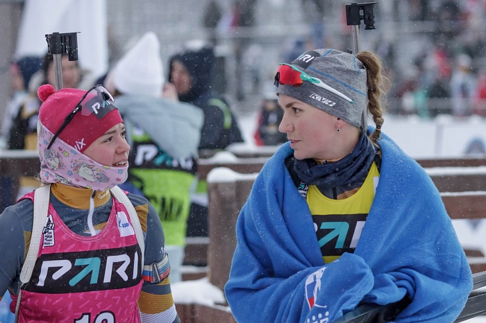 Третий этап PARI-Кубка России по биатлону в Тюмени. Большой масстарт. Женщины