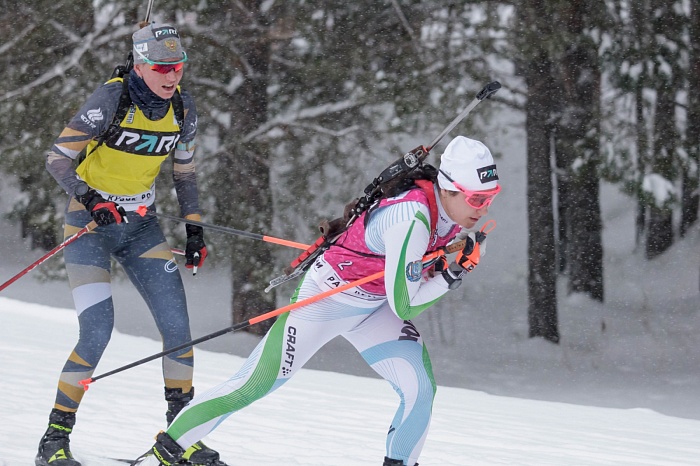 Третий этап PARI-Кубка России по биатлону в Тюмени. Большой масстарт. Женщины