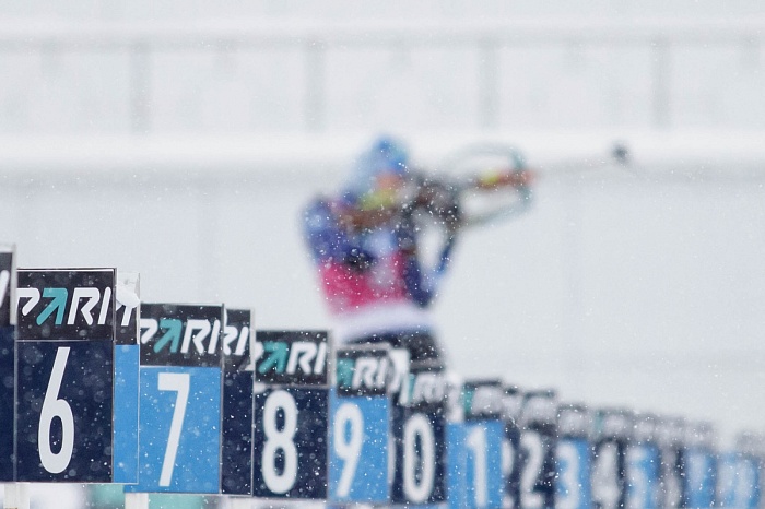 Третий этап PARI-Кубка России по биатлону в Тюмени. Большой масстарт. Женщины