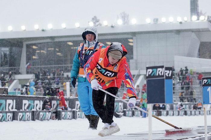 Третий этап PARI-Кубка России по биатлону в Тюмени. Большой масстарт. Женщины