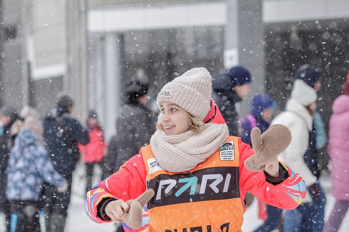 Третий этап PARI-Кубка России по биатлону в Тюмени. Большой масстарт. Женщины