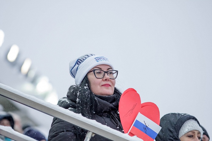 Третий этап PARI-Кубка России по биатлону в Тюмени. Большой масстарт. Женщины