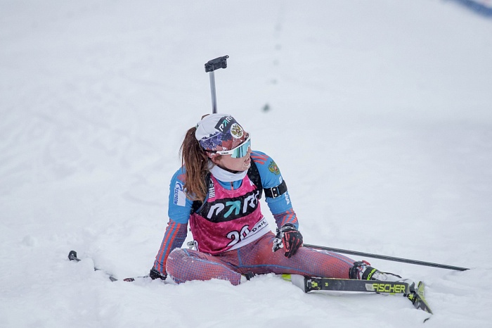 Третий этап PARI-Кубка России по биатлону в Тюмени. Большой масстарт. Женщины