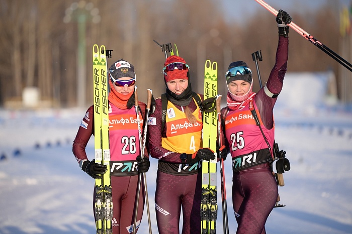 Тюменка Виктория Сливко возглавляет общий зачёт Кубка Содружества по биатлону