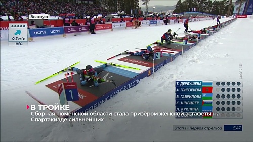 Сборная Тюменской области стала призёром женской эстафеты на Спартакиаде сильнейших