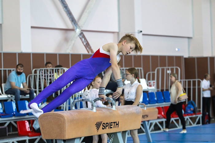 Спорили за областные титулы в новом Центре гимнастики
