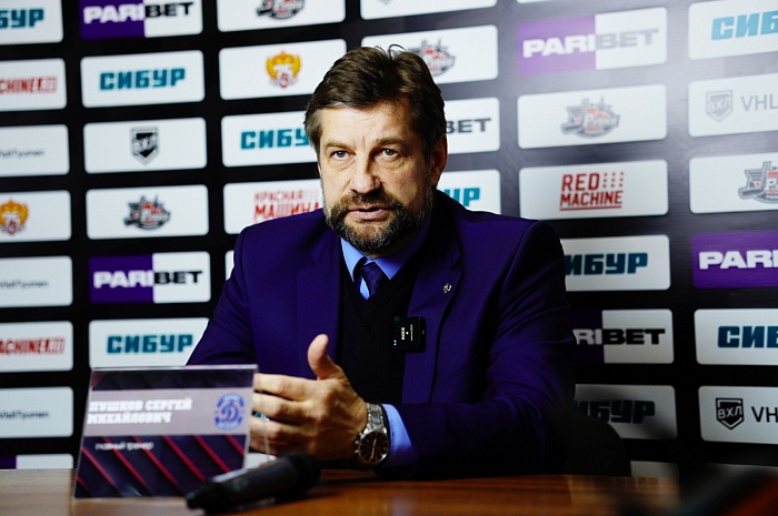 Главный тренер ХК «Динамо» Сергей Пушков: «Матч не стоит даже комментировать – все и так всё видели»