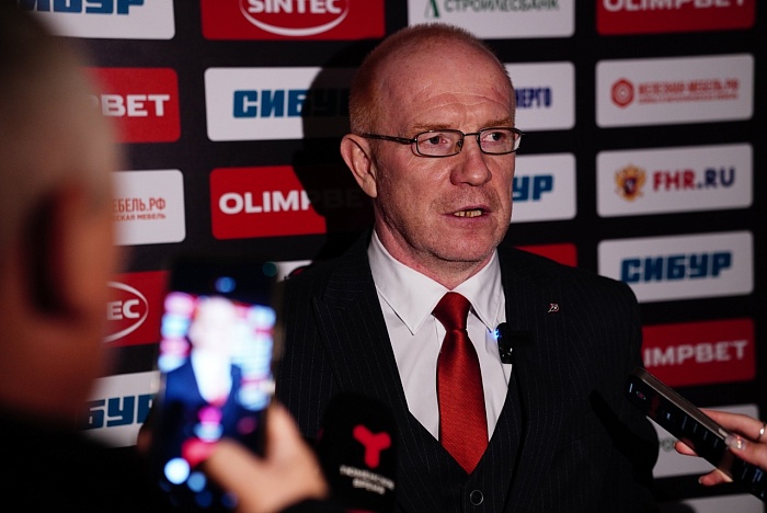 Главный тренер хоккейного клуба «Рубин» Дмитрий Андреев: «Ведущая тройка сыграла здорово в большинстве»