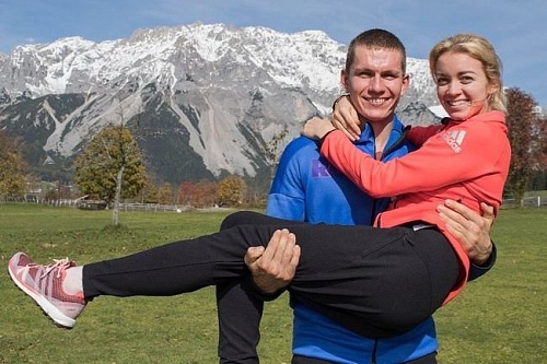 Анна Жеребятьева отмечает день рождения в Зеефельде