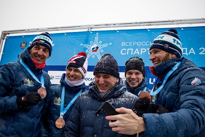 Спартакиада сильнейших по лыжным гонкам. Эстафета. Мужчины