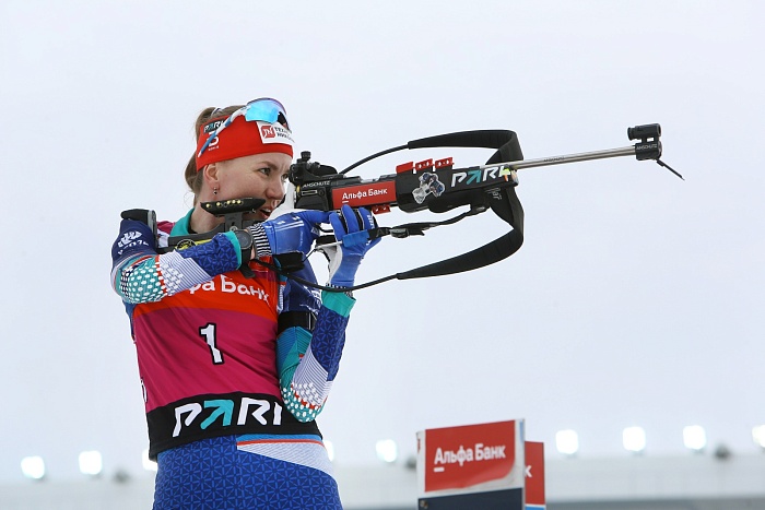 Чемпионат России по биатлону. Гонка преследования. Женщины