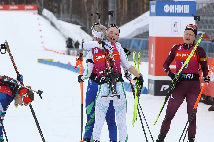 Чемпионат России по биатлону. Гонка преследования. Женщины