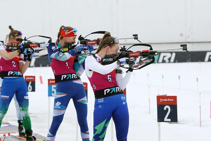 Чемпионат России по биатлону. Гонка преследования. Женщины