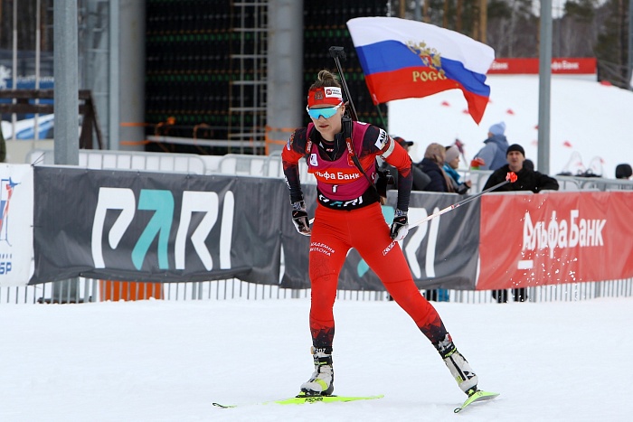 Чемпионат России по биатлону. Гонка преследования. Женщины