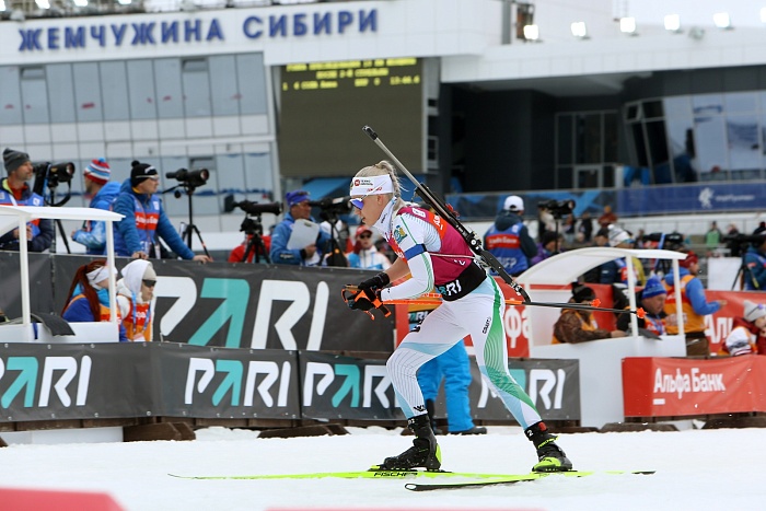 Чемпионат России по биатлону. Гонка преследования. Женщины