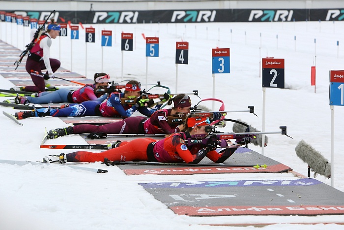 Чемпионат России по биатлону. Гонка преследования. Женщины
