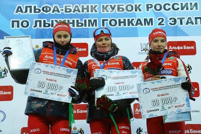 Второй этап Кубка России по лыжным гонкам в Тюмени. Женщины. Спринт