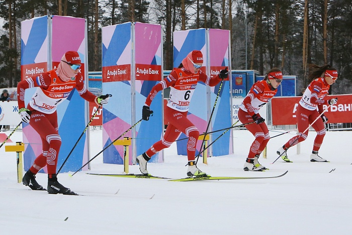 Второй этап Кубка России по лыжным гонкам в Тюмени. Женщины. Спринт