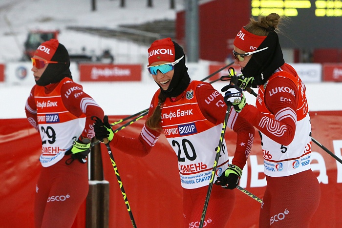 Второй этап Кубка России по лыжным гонкам в Тюмени. Женщины. Спринт