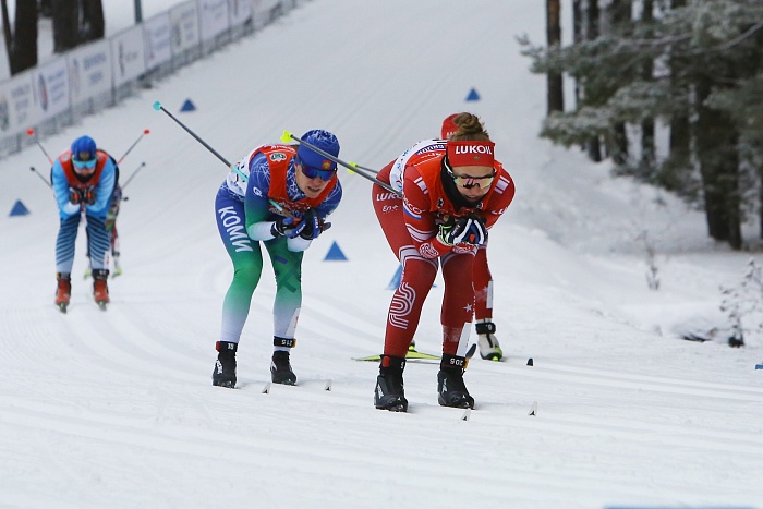 Второй этап Кубка России по лыжным гонкам в Тюмени. Женщины. Спринт