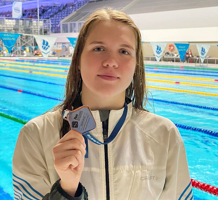 На этапе Кубка мира стала третьей