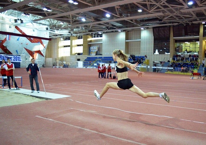 В Брно отличилась в беге и прыжках