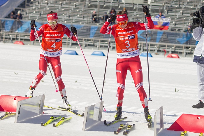 Чемпионат России по лыжным гонкам в Тюмени. 6-й соревновательный день. Женский масс-старт