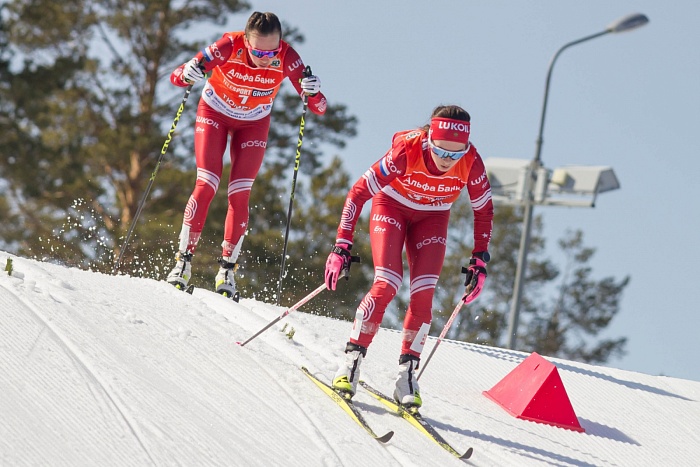 Чемпионат России по лыжным гонкам в Тюмени. 6-й соревновательный день. Женский масс-старт