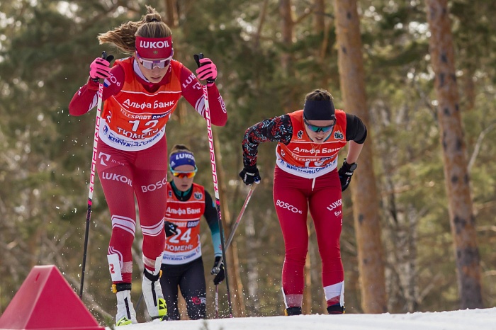 Чемпионат России по лыжным гонкам в Тюмени. 6-й соревновательный день. Женский масс-старт