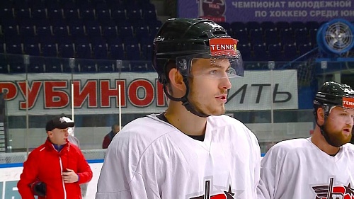 Раскатка ХК «Рубин» перед матчем