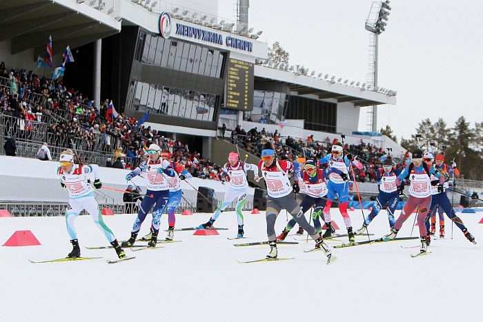Чемпионат России по биатлону в Тюмени. Смешанная эстафета