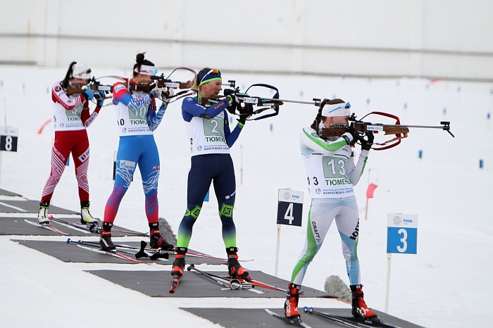 Чемпионат России по биатлону в Тюмени. Смешанная эстафета