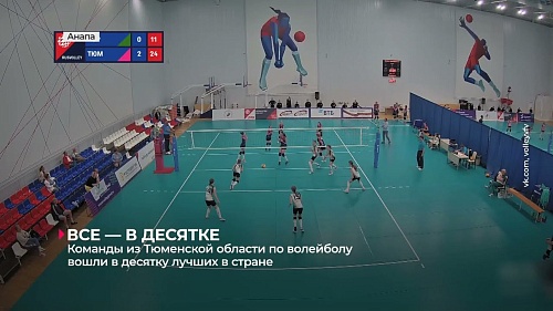 Волейбольные команды из Тюменской области вошли в десятку лучших в стране
