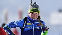 Олимпийская чемпионка по биатлону из Беларуси Динара Алимбекова: «Спасибо Тюмени за возможность покататься на лыжах»