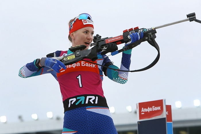 Чемпионка России по биатлону в одиночной смешанной эстафете Виктория Сливко: «Нормально мы потрепали нервишки нашим любимым тюменским болельщикам»