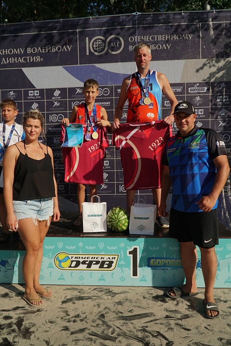 В турнире «Волейбольная династия» побеждали семейные команды