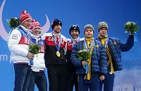 Паралимпийские игры. Церемония награждения победителей в лыжных гонках и биатлоне. 10 марта 2014 года