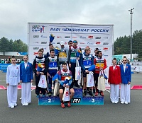 Сборная Тюменской области завоевала две бронзы в эстафете на чемпионате России по биатлону