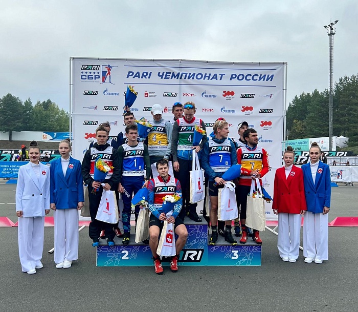 Сборная Тюменской области завоевала две бронзы в эстафете на чемпионате России по биатлону
