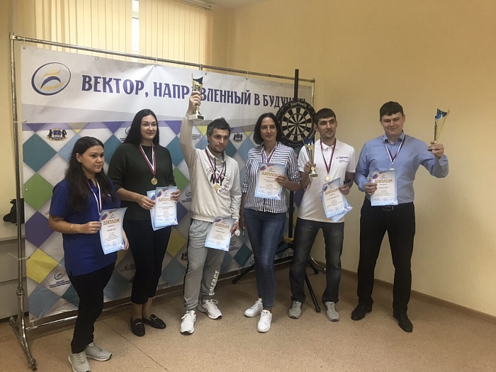 Спартакиаду предприятий открыл дартс