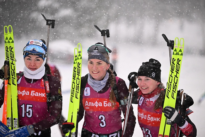 Виктория Сливко и Александр Поварницын выступят в «королевской» команде биатлонистов
