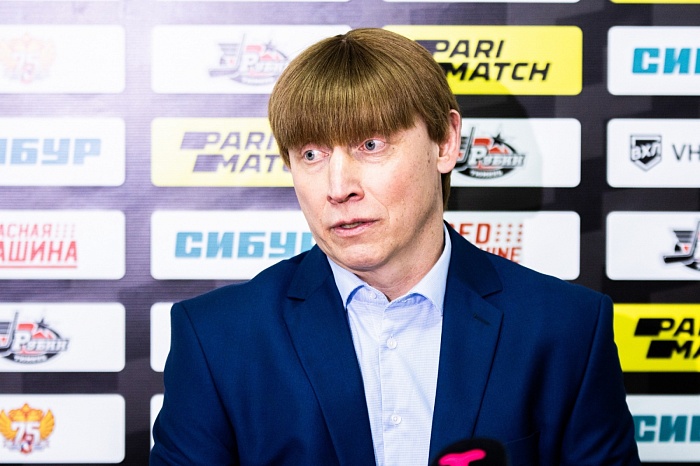 Главный тренер хоккейного клуба «Химик» Игорь Гришин: «Рубин» сыграл против нас, как и положено чемпиону»