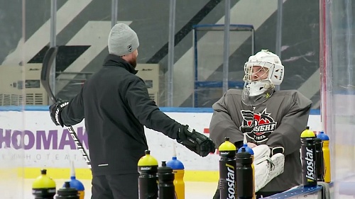 Тюменский ХК "Рубин" готовится к серии плей-офф против питерской "СКА-Невы"