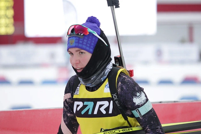 Лидер общего зачёта Кубка России по биатлону Виктория Сливко: «Ходом в спринте уступила девочкам, но ничего! Ещё отыграю»
