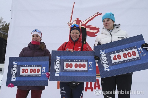 Кристина Резцова и Даниил Усов выиграли биатлонный пролог в Тюмени