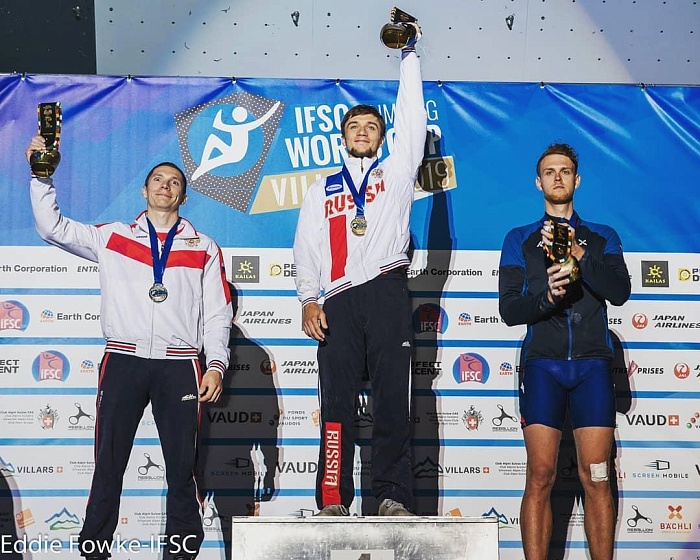 Тюменский скалолаз выиграл этап Кубка мира