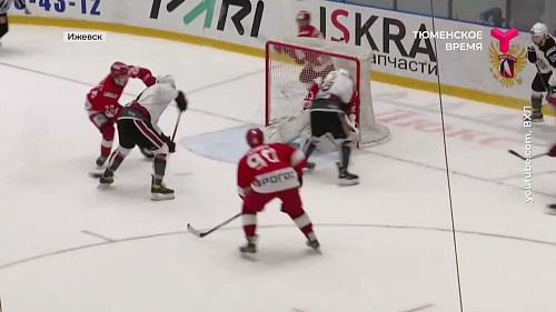 ХК "Рубин" потерпел поражение в последнем матче выездной серии